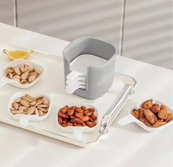 7 piece Creative Dip Steak Sauce, cheese, tomato sauce, salad sauce and nut saucer set