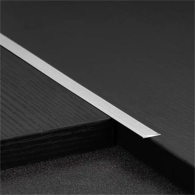 Golden Stainless Steel Flat Self-adhesive Tile Trim For Furniture Wall Floor Transition Strip Self Backed Adhesive Strip