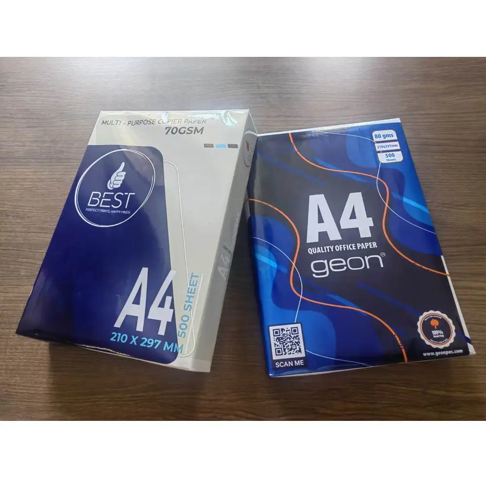 Manufacturers 70gsm 75gsm 80gsm Hard A4 Copy Bond Print Letter Legal Long Size Draft Double White Printer Office Copy Paper