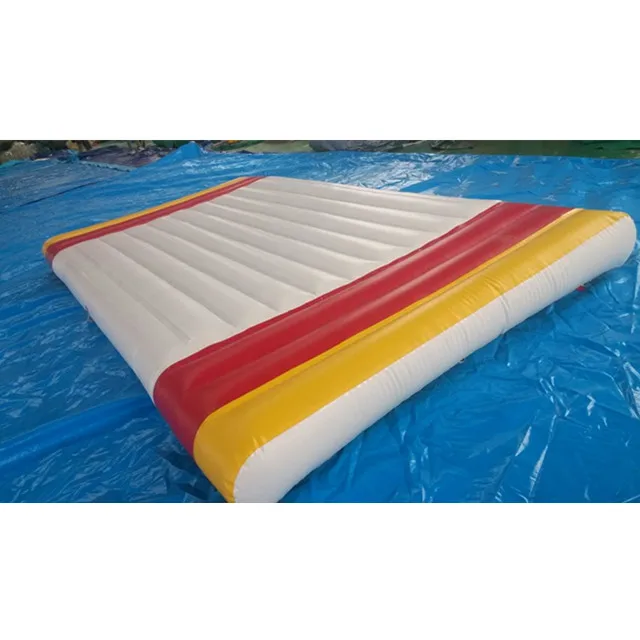 
Factory wholesale durable floating inflatable air mat lounge float raft trampoline cheap water trampolines inflatable 