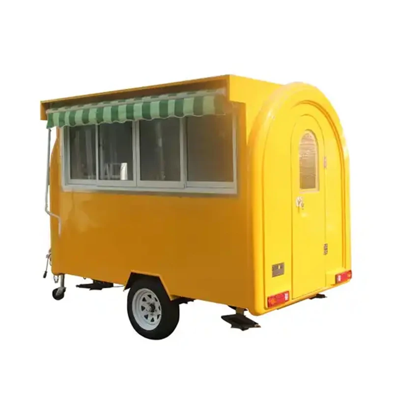 JX-FR280H Small Fiberglass Food Concession Trailers Mobile Food Warmer Carts