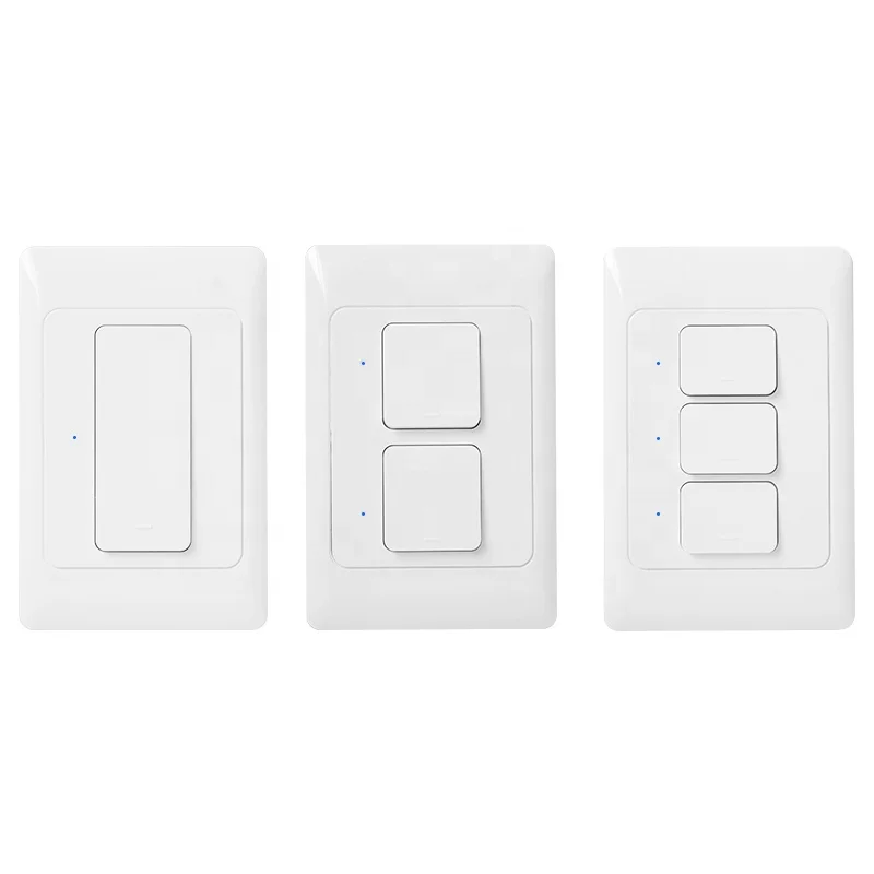 Tuya Smart 1/2/3 Gang Au Wifi Light Switch Touch Screen On/off smart switch Works With Google Home/alexa