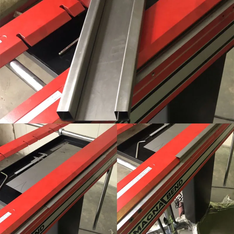 Hand operated aluminum manual sheet metal folding edge bending machine