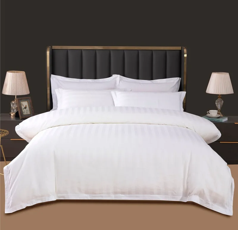 5 Star Hotel Organic Cotton Bed Sheets Sets For Beds Luxury hotel bedding fabric