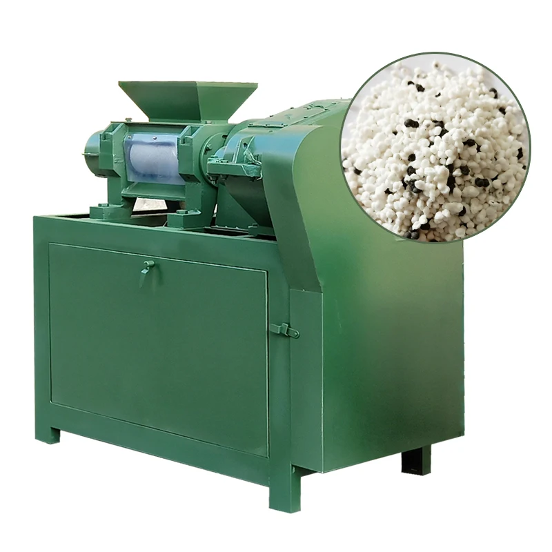 Organic Fertilizer Machines Rotating Double Press Roller Type Granulator Compactor