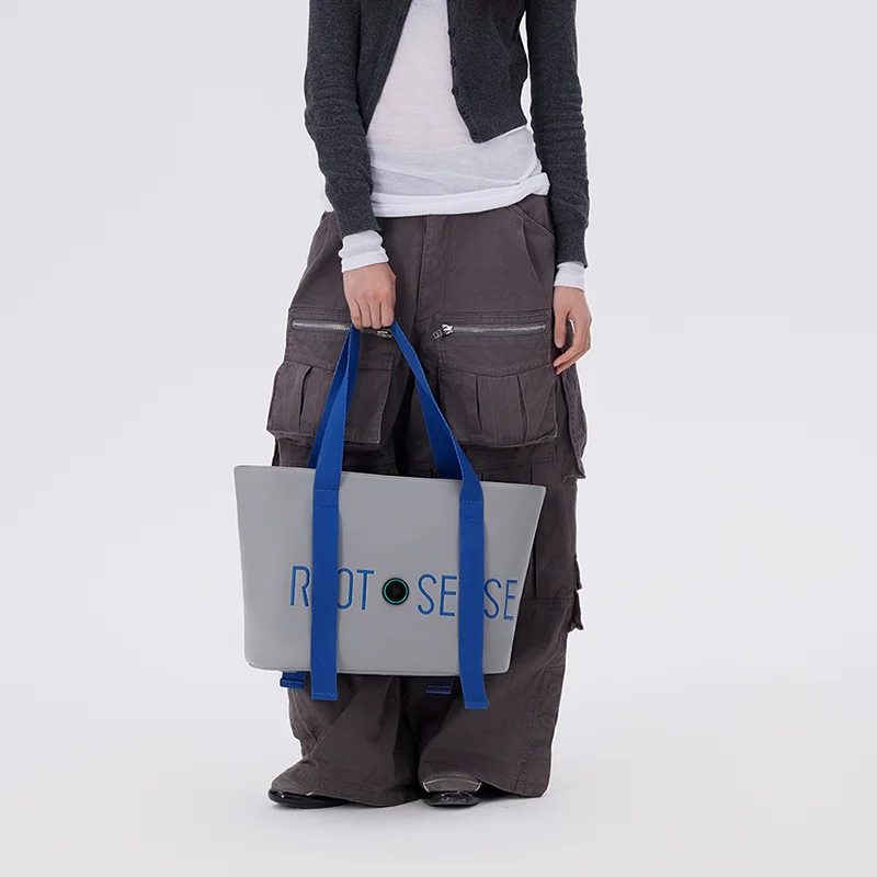 Hyperliving Wholesale Custom Fabric Bag College School Work Travel Shopping Handbag Women Tote Bag Shopper Large Shoulder Bag