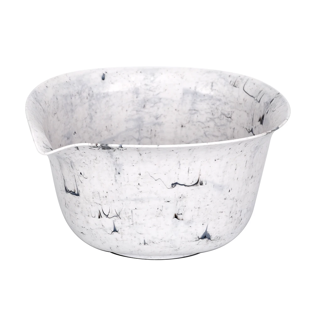 Dishwasher Safe Marble Color Salad Prep Plastic Mixing Bowl Set of Stock