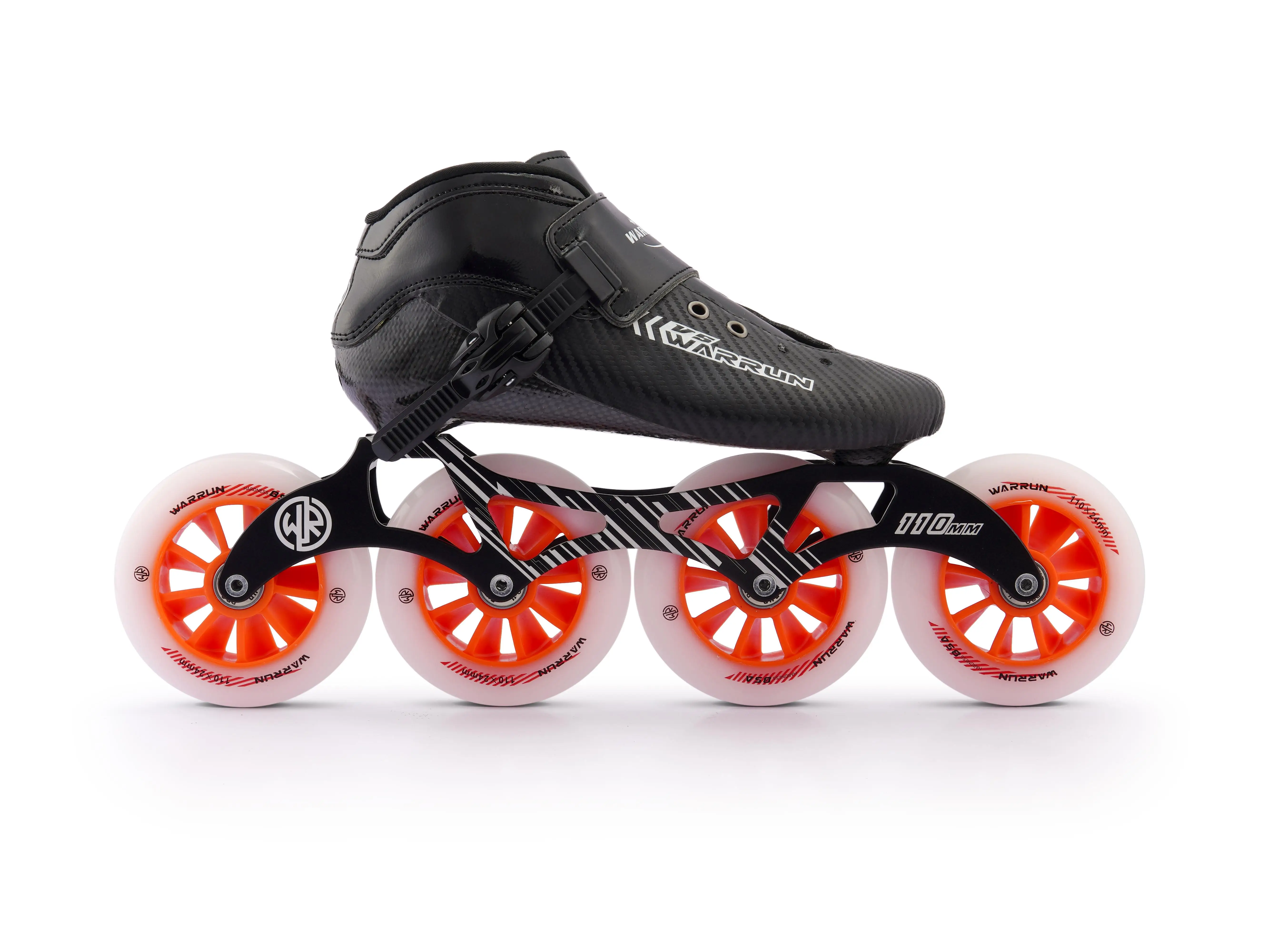 Carbon Fiber Speed Roller Inline Skate 4 Big Wheels High Speed Skates Shoes For Adults