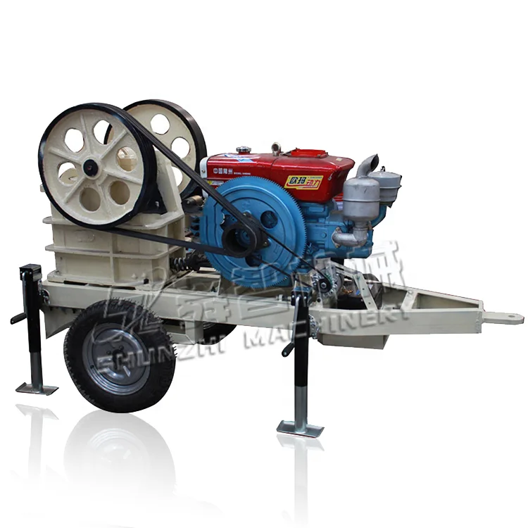 
Mini Diesel Movable Stone PE150*250 Jaw Crusher For Sale 