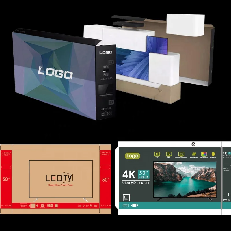 Tempered Tv Television 50inch Android Smart Tv 50 Inch 4K UHD LED Tv Wholesale