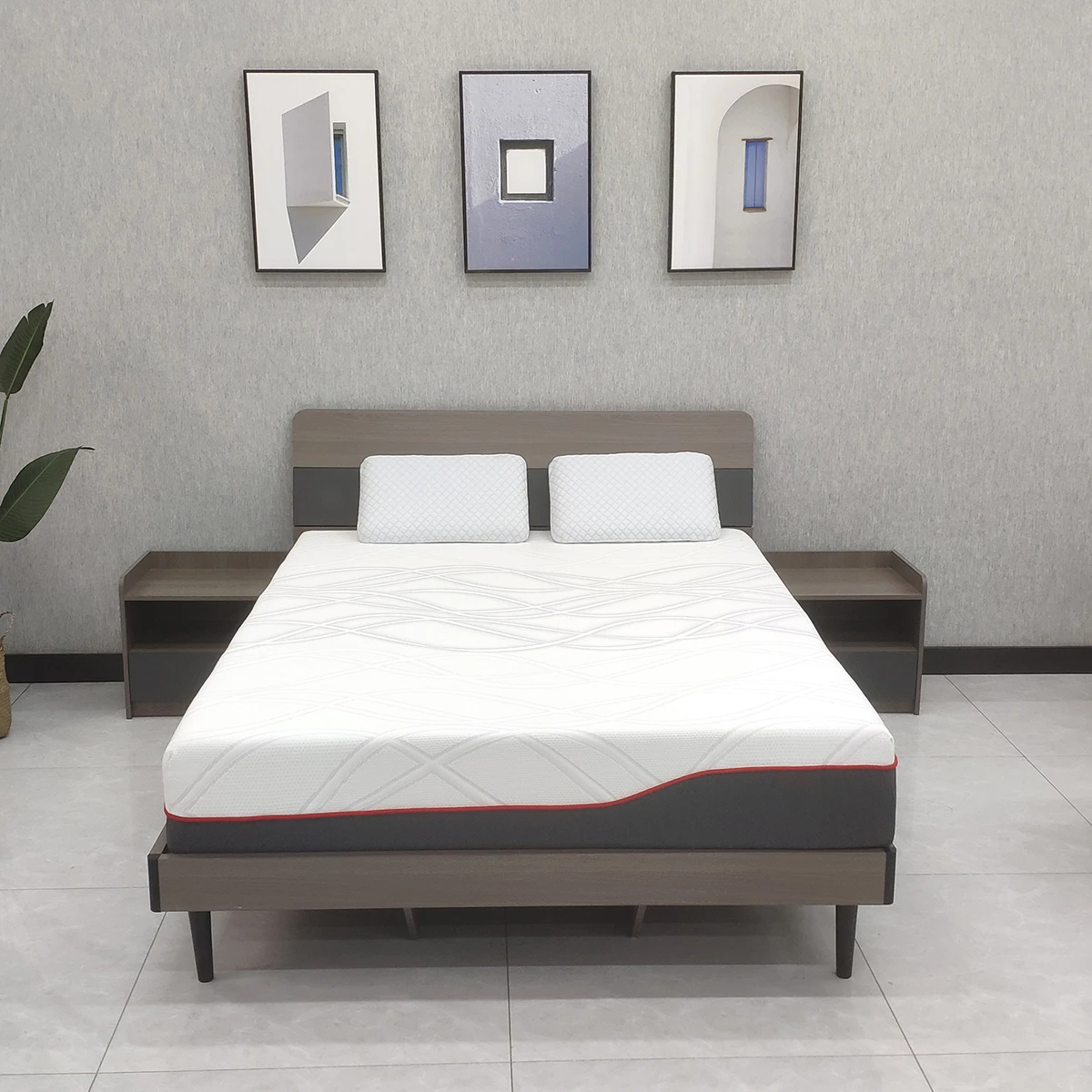 Fabric Quilted with Dacron Foam Customizable  High End Mattress Factory Price Memory Foam Supportive Foam Mattress