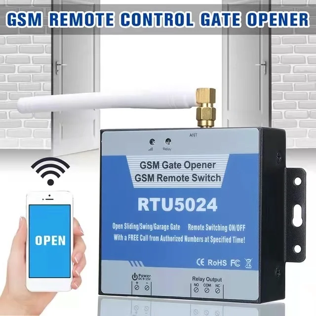 Пульт дистанционного управления RTU5024 GSM автоматический оператор раздвижных ворот Открыватель С телефонным управлением управление доступом