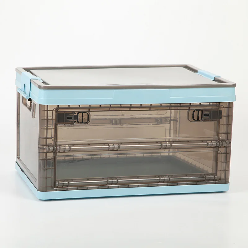 Foldable Plastic Storage Box Collapsible Items Container Multifunctional Home Organizer
