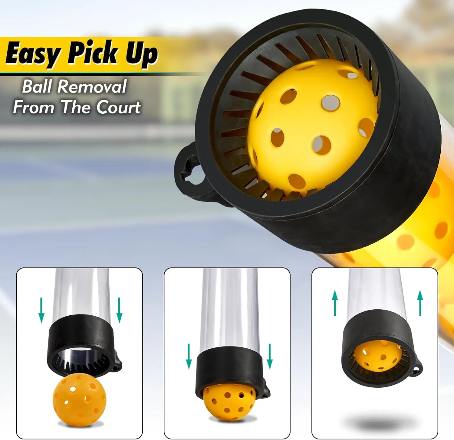 Recogida de tenis con capacidad para 18 ball collector tennis ball holder  tenis con tirantes de tenis