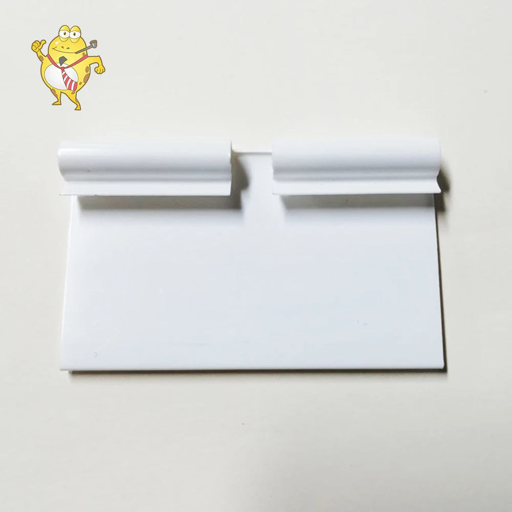 LAO HA MA customized white price display data strip supermarket hanging shelf label holder