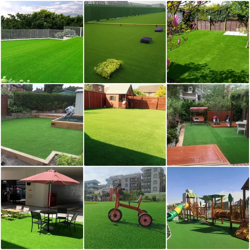 Easy Install UV Resistant Custom Sports Landscaping 50mm Artificial Green Floor Synthetic Grass Carpet in Rolls