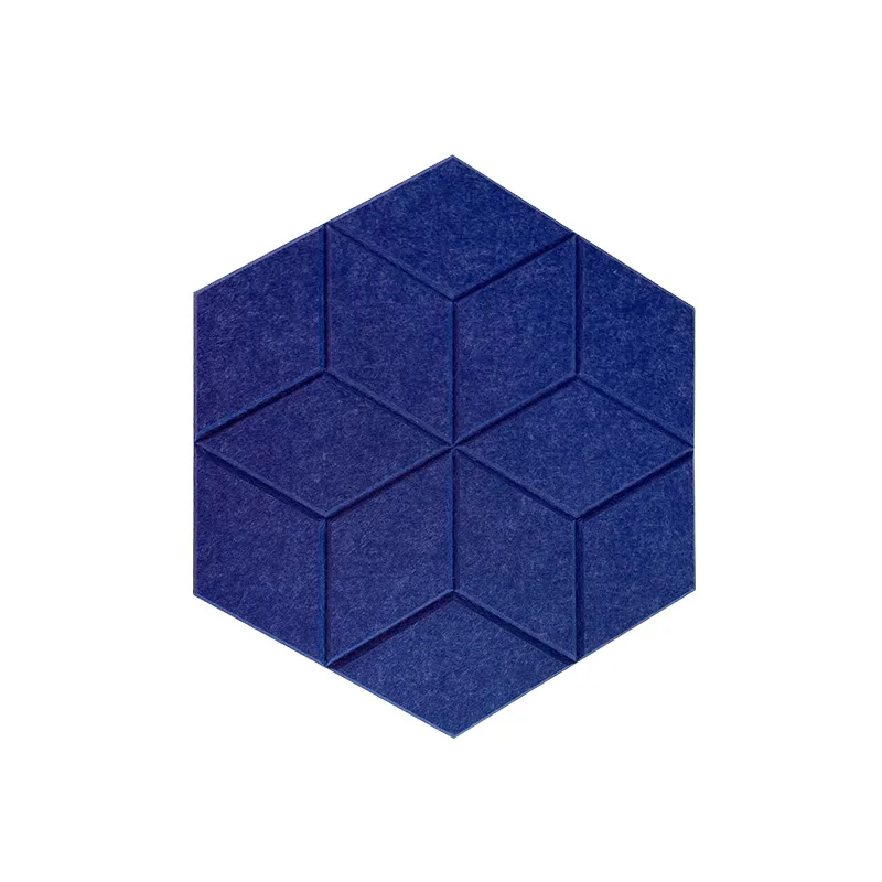 High Quality Fireproof PET Acoustic Panels Soundproof Wall Acoustic Panels Hexagon Acoustic PET Panels