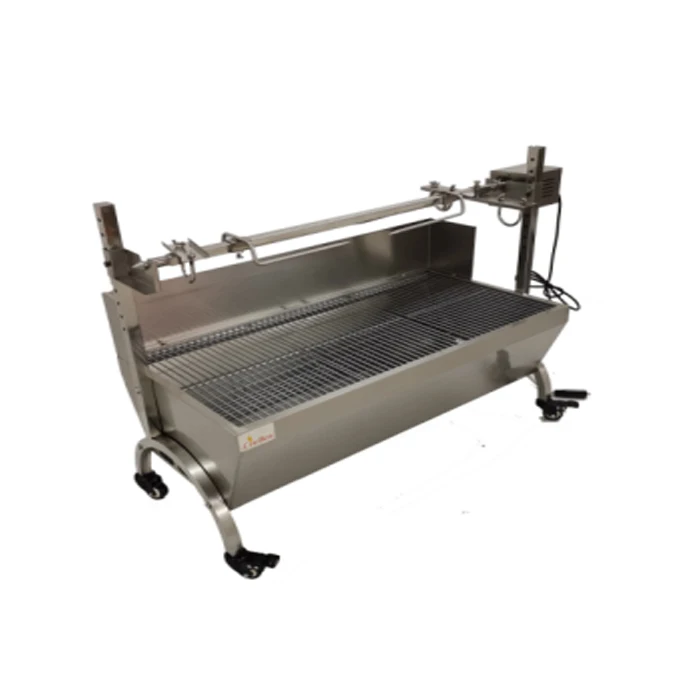 Electric Motor Spit Roaster Bbq Grills stainless steel Pig Lamb Steak Spit Roast Roaster Rotisserie Grill