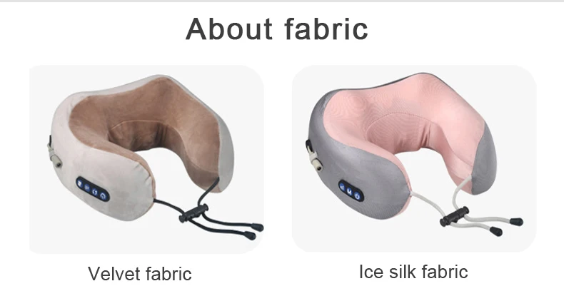 Travel Kneading Vibration Massage Pillow u-shape smart neck shoulder massager vibrating electric neck massage