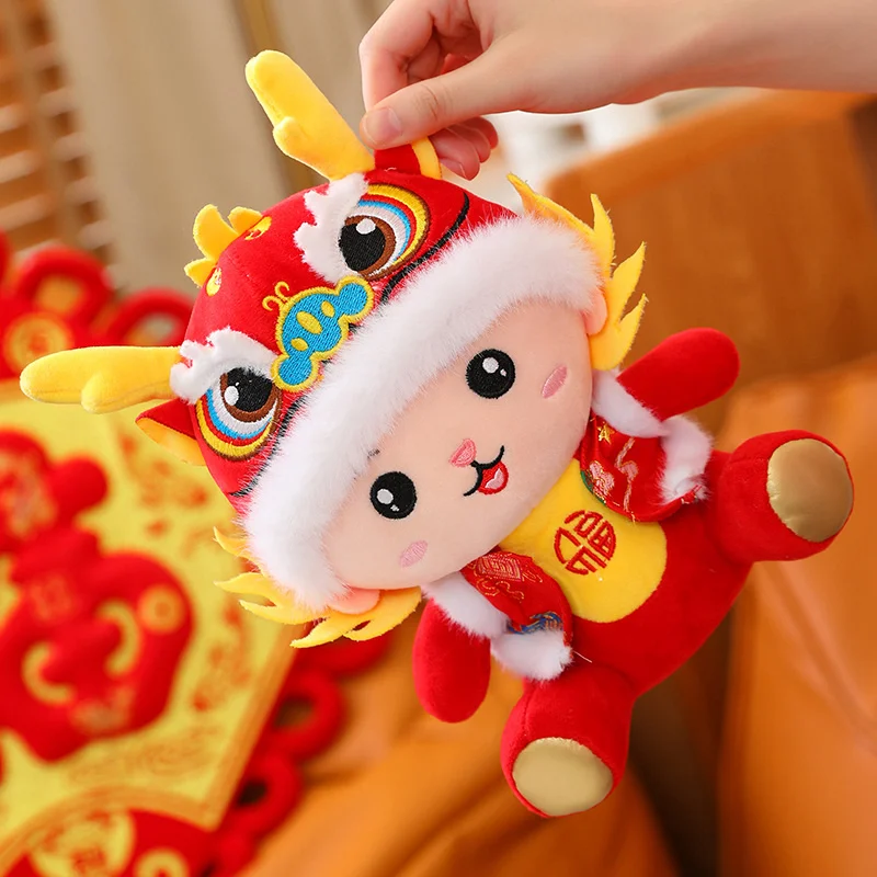 2024 New Year Stuffed Animal Toys Dragon Mascot For New Year Custom