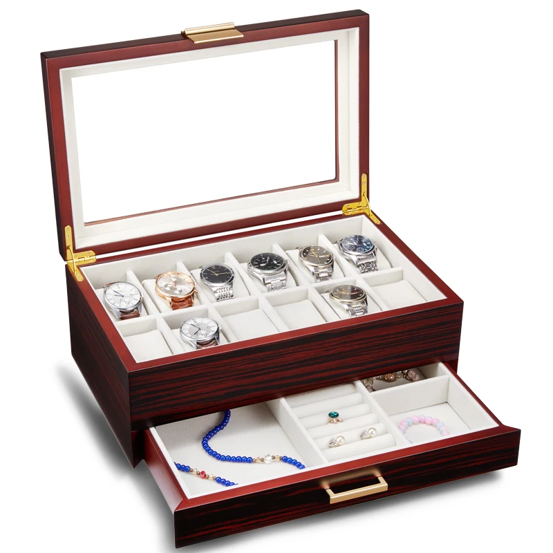 Jewelry Boxes Case Display PU Leather Watch Box Case Professional Holder Organizer for Clock Watches Case