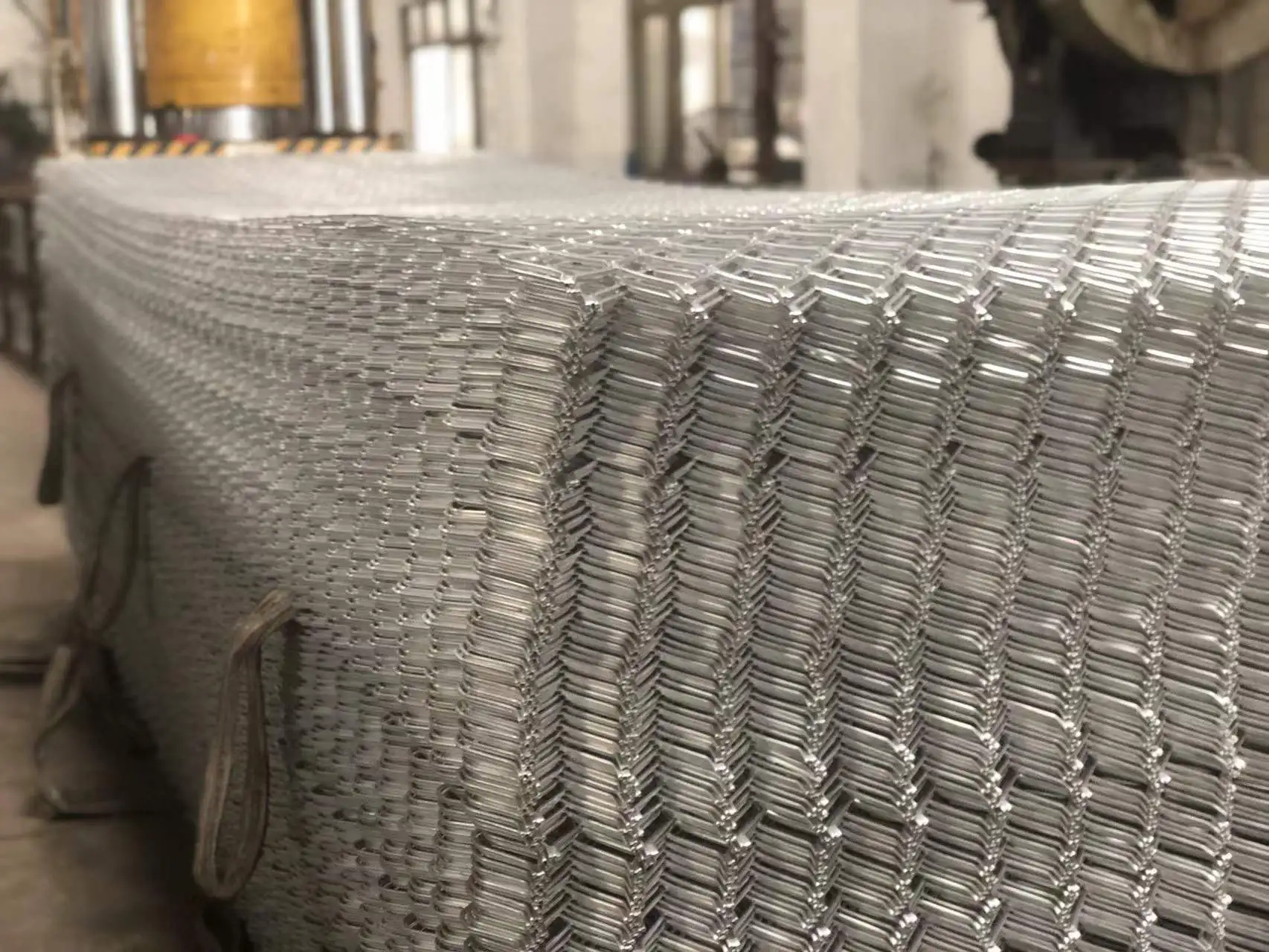 Hotsale Decorative Sheet Air Filter Diamond Hole Woven Aluminum Expanded Metal Mesh