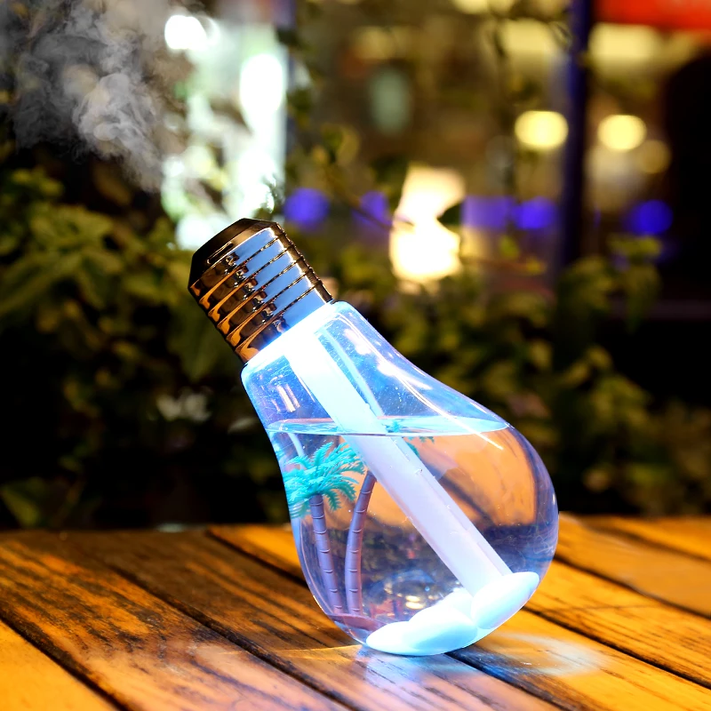 Usb 7 цветов мини ультразвуковой увлажнитель воды Mini Air лампочка очиститель портативный мини-увлажнитель