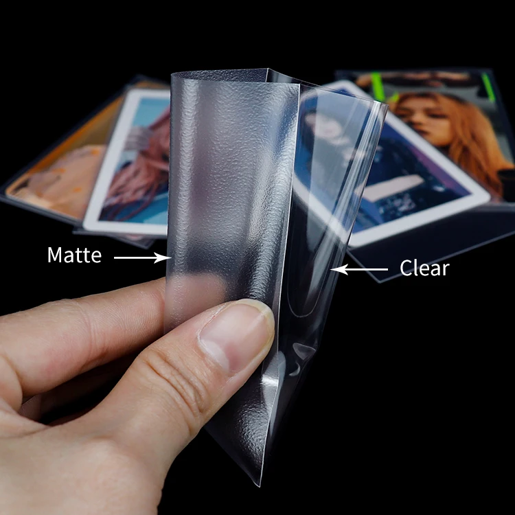 In stock !!!  Clear Matte Premium thickness KPOP Idol Photo Card Sleeves