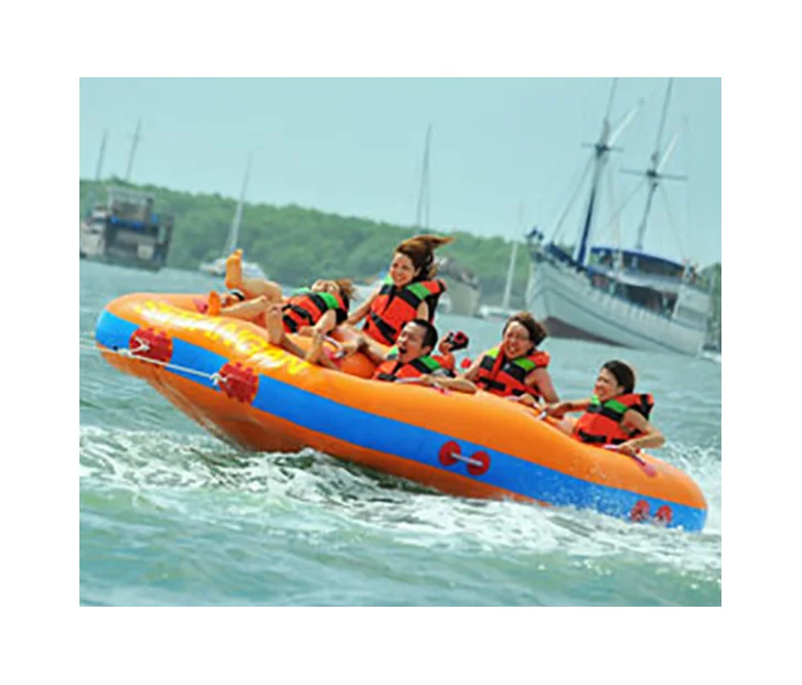 Crazy water sport toys inflatable towable boat tube for lake