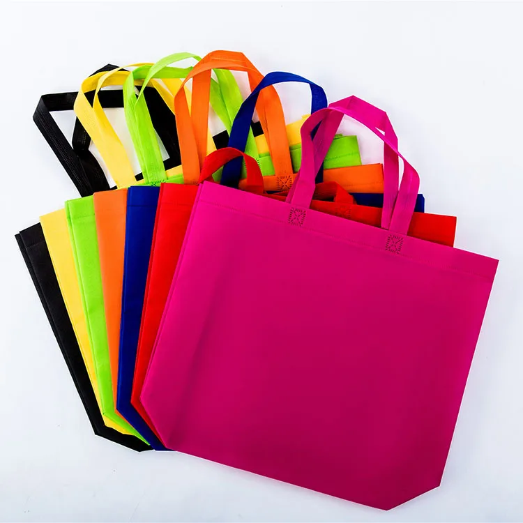 Небольшой минимальный заказ Экологически чистая перерабатываемая Нетканая сумка из спанбонд Сумка-тоут сумки перезаряжаемые многоразовые для покупок