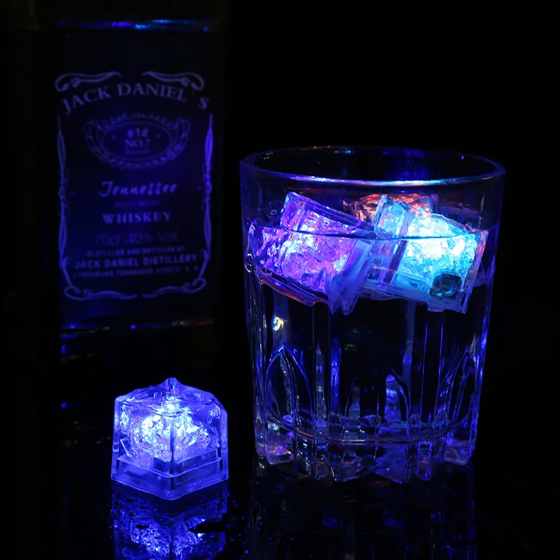LED Luminous Small Ice Cubes Creative Luminous Square Novel Children Toys DIY Colorful Decorative Toy Wholesale
