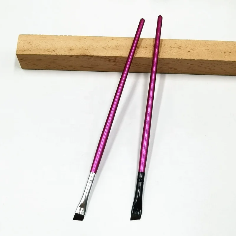 Precise Gel Eye Liner Makeup Brush Ultra Thin Slanted Flat Angled Eyeliner Brush for Liquid Cream Sharp Wing