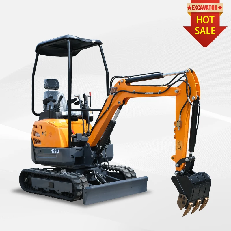 China Mini excavator Windstorm mini bagger with swing boom small digger crawler excavator 1ton 2 ton new bagger for sale