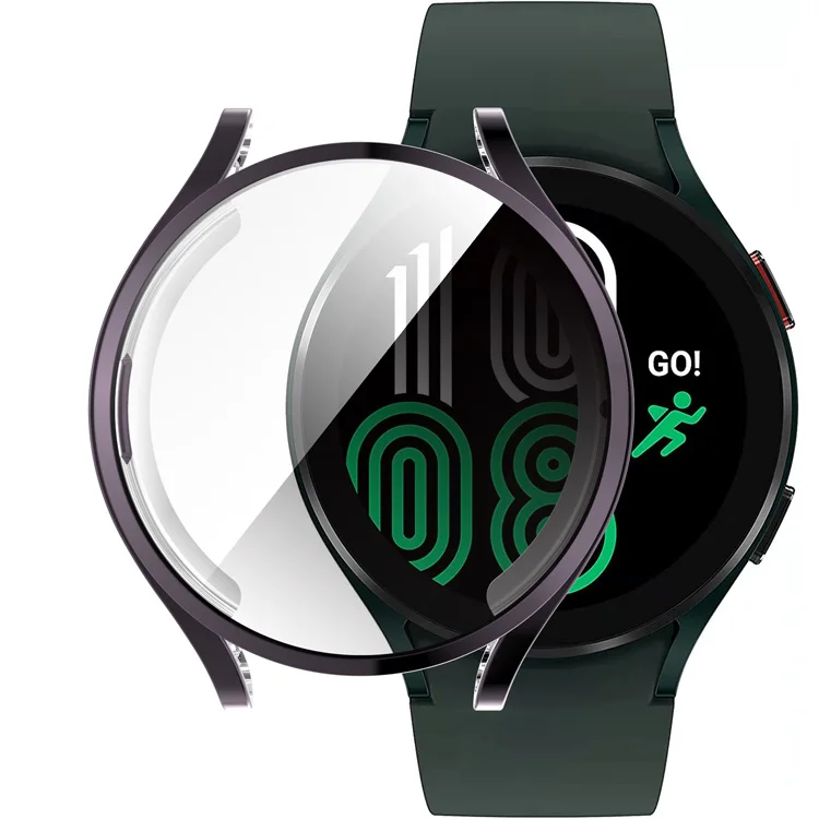 Electroplated Soft Full TPU Bumper Frame Case For Samsung Galaxy Watch 4 Case 40mm 44mm Cover