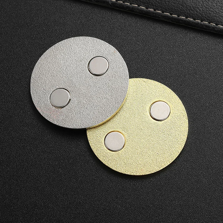 Metal custom print round colored poker chips fridge magnet