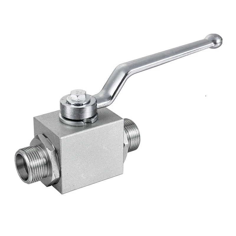 High pressure carbon steel 3 way shut off hydraulic ball valve hydraulic valve