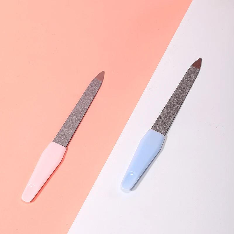 Private Label Cheap Price Durable No-slip Manicure Pedicure Nail Care Tools Stainless Steel Beauty Mini Nail File C0336