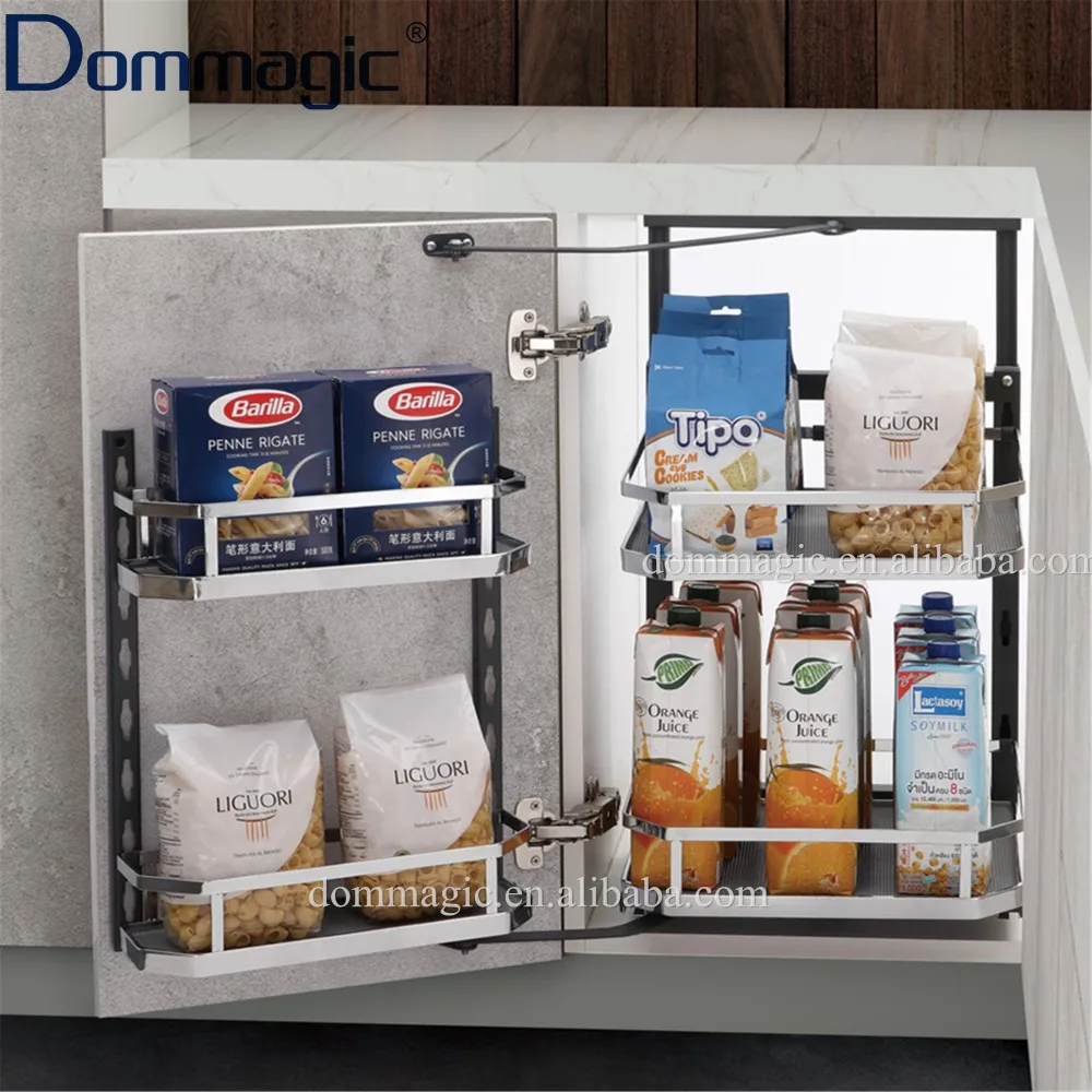 Kitchen Cabinet Baskets Base Pantry Unit with Soft-stop