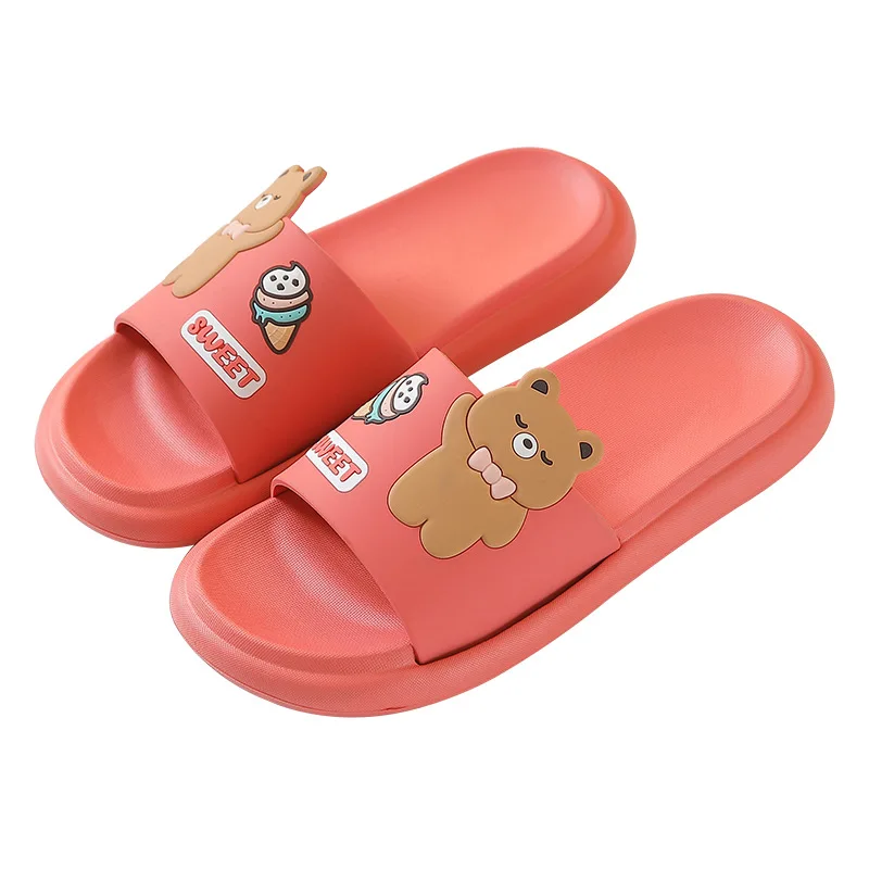 Летние Тапочки Nicecin с медведем из ЭВА, Нескользящие, новый дизайн, летние тапочки для мужчин и женщин, уличные комнатные пляжные Тапочки