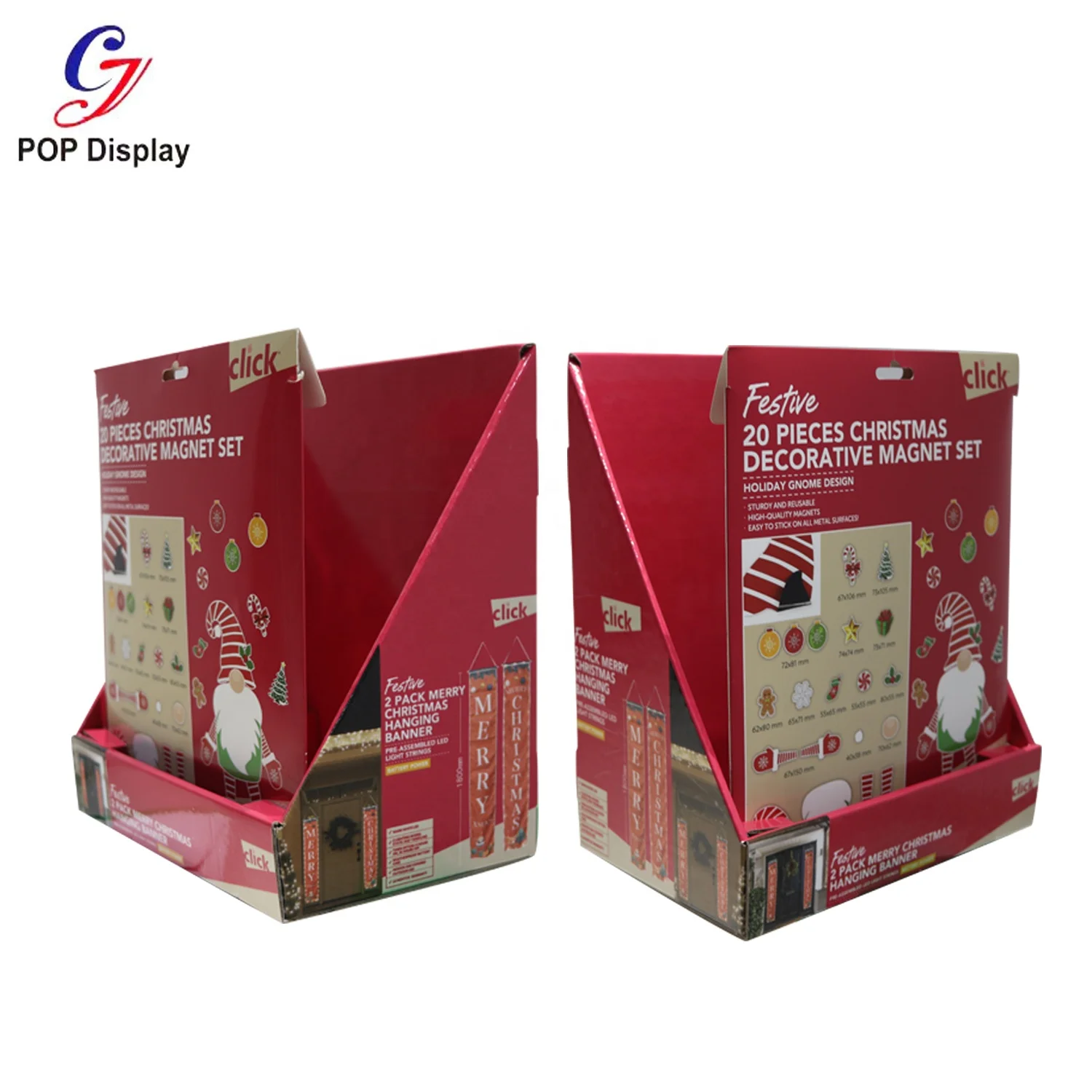 Festival Portable Custom Cardboard Counter Display Corrugated Paper Merchandising CDU Tabletop Display For Greetingcard Notebook