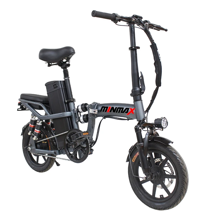 MINGMAX ebike 250W folding electric bicycle 14inch 16inch Mini electric bicycle 36V10A Adult city ebike