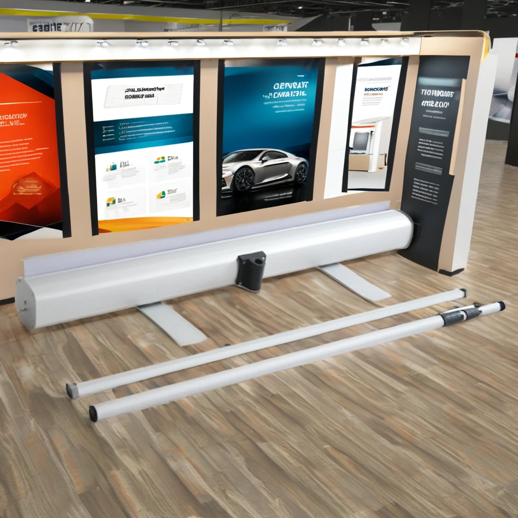 Banner Exhibit Roll Up Flooring Banner Stand 100 x 200 150x200cm Roll Up Banner