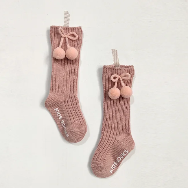 
PHB 61134 pom pom design wholesale fashion children girls cute socks 2020 