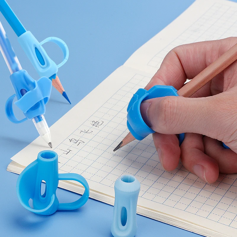 Tenwin 4700 Morden Style Children Silicone 5 Steps Pen Hold Posture Corrector For Kids Pencil Writing Aid Grip Holder