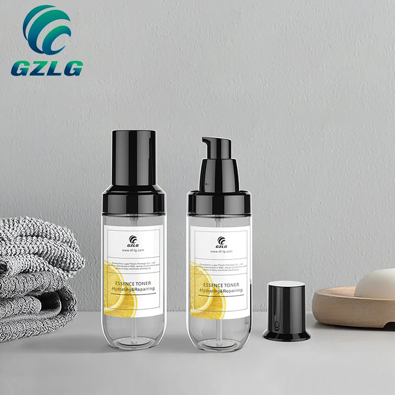 cosmetic  250 ml  500 ml Customized logo pet plastic lotion pump bottle lotion bottle with pump