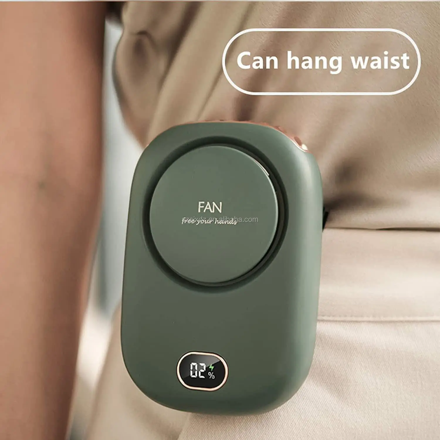 Portable Neck Fan Rechargeable, Mini Fan Handheld with Waist Clip 3 Speed Adjustable, Personal Fan for Office Outdoor Travel