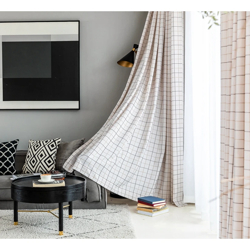  Hotel Office Custom Decoration Livingroom Legant Blackout White Cotton Nordic Wedding Home