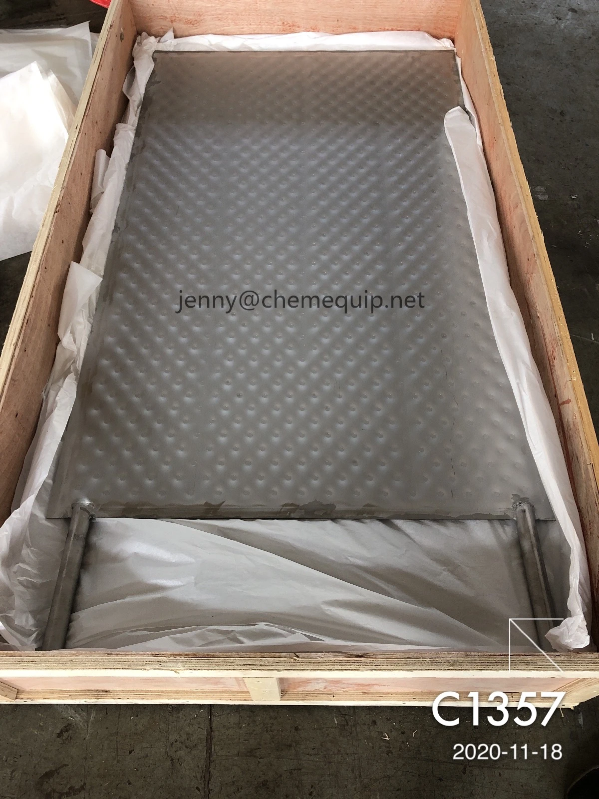 Завод из нержавеющей стали лазерная сварная Подушка пластины теплообменник панель для падения фильм чиллер и погружения охлаждения