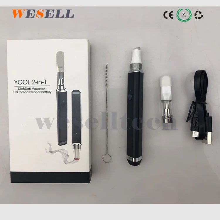 
Dip And Dab 2In1 Heating CBD Cartridge Dab Pen Vape Pen 