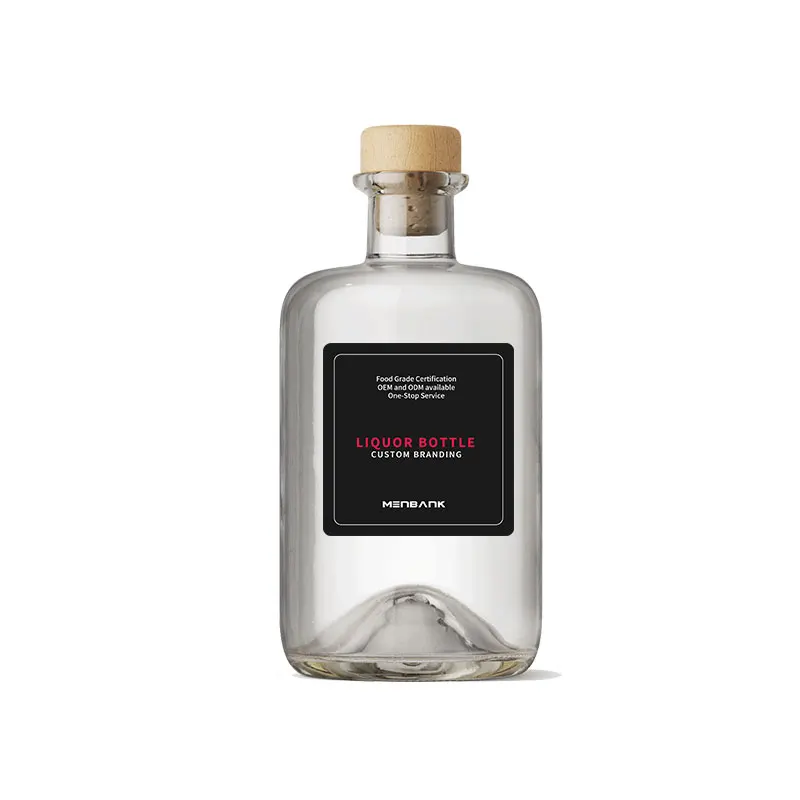 100ml 200ml 375ml 500ml 700ml Pharmacy Glass Bottle for Spirits, Grappa, Alcohol, Liquor, Vinegar Syrup